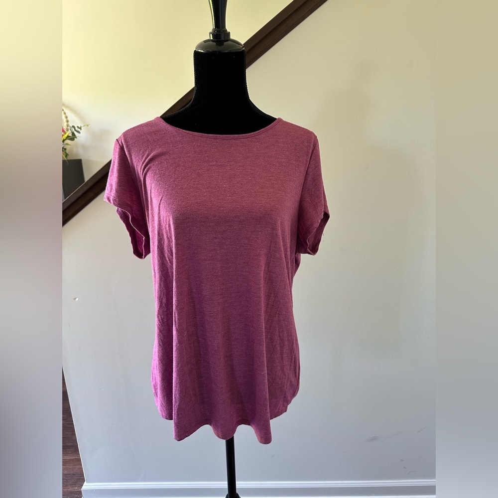 Women’s Mossimo Supply Co. Magenta‎ Open Back Tee